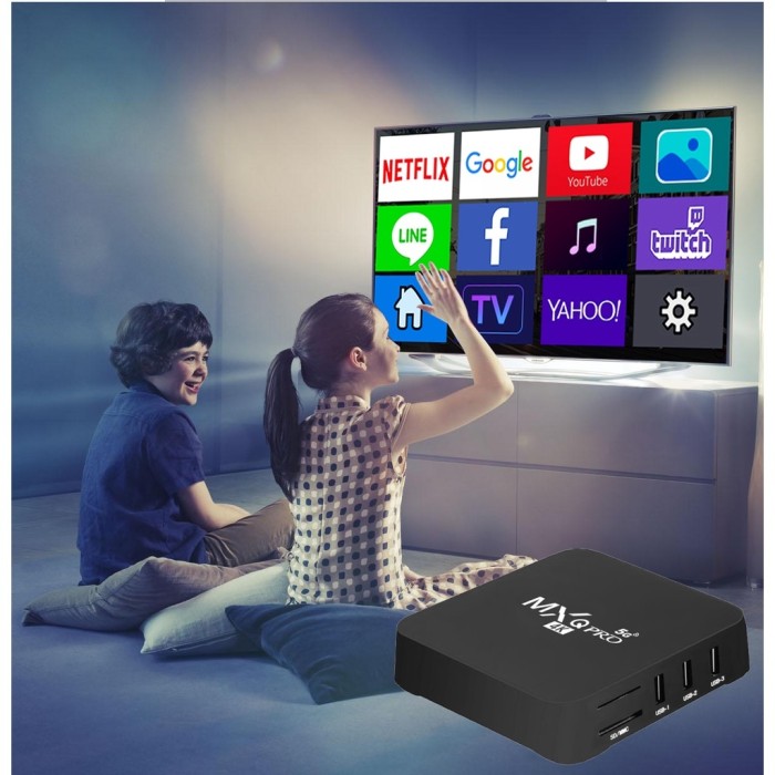Bilişim Burada MXQ PRO Android Smart TV Box 4K HD 64GB Ram 512GB Rom 2-4GHz 5G WiFi
